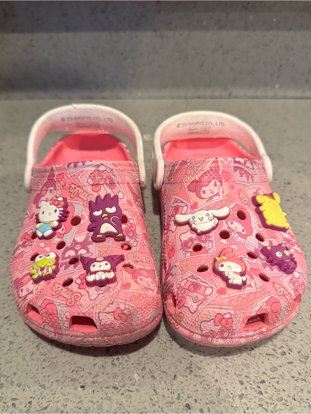 Pink Kids Sanrio Crocs